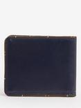 Barbour Chatton Leather Billfold Wallet, Navy/Classic