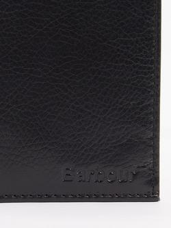 Barbour Colwell Leather Billfold Wallet, Black - view 2, Black