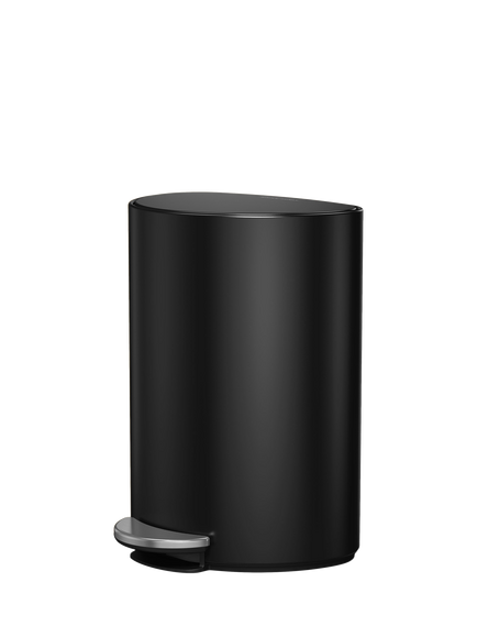 Simplehuman Semi-Round Pedal Bin, 6L, Black