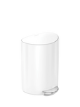 simplehuman Semi-Round Pedal Bin, 6L, White