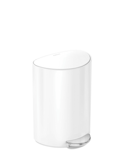 Simplehuman Semi-Round Pedal Bin, 6L, White