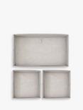 iDesign Axis Accessory Organiser Chevron Print Storage Boxes, Pack of 3