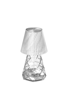 Newgarden Lola 20 Lux Cordless Battery Powered Table Lamp, Clear