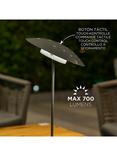 Newgarden Sardinia Cordless Battery Powered Indoor/Outdoor Table Lamp, H40cm, Grey