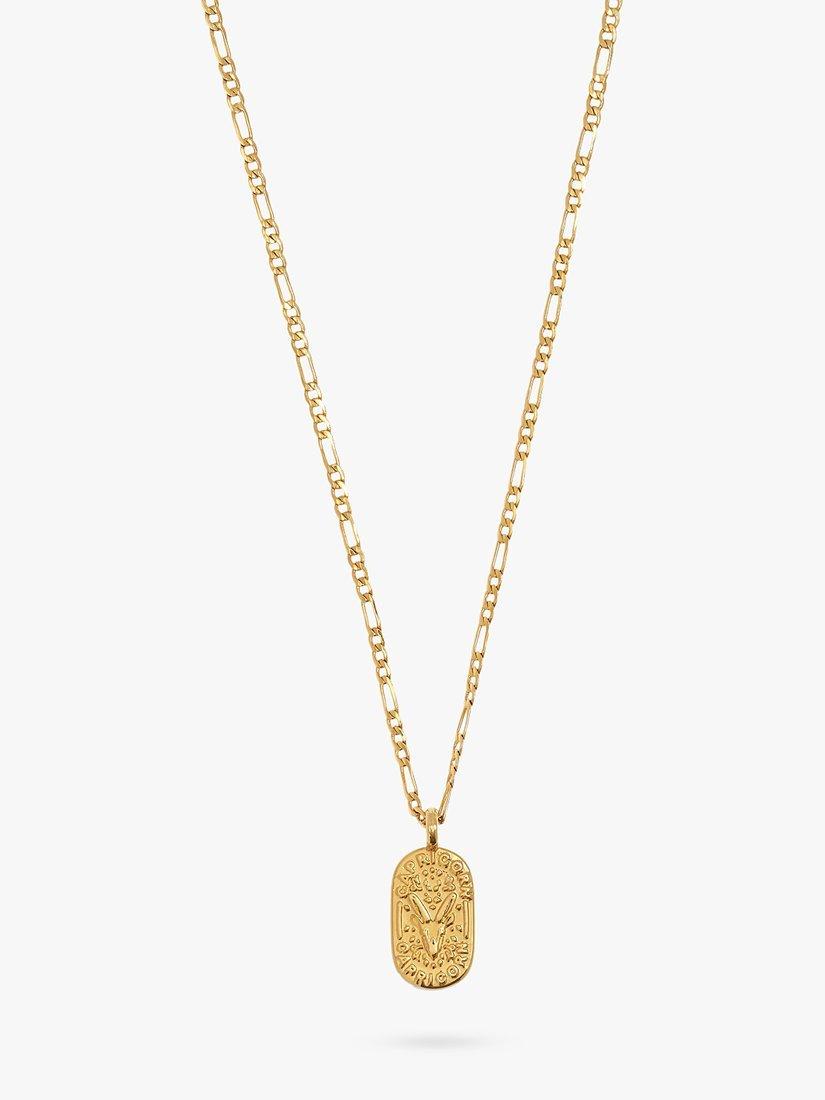 Product image 2 of 5, which shows Katie Loxton Waterproof Zodiac Necklace, Gold, Capricorn