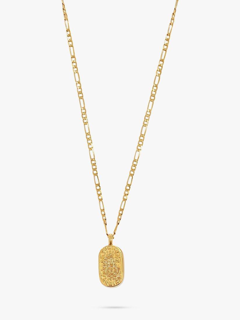 Product image 2 of 5, which shows Katie Loxton Waterproof Zodiac Necklace, Gold, Gemini