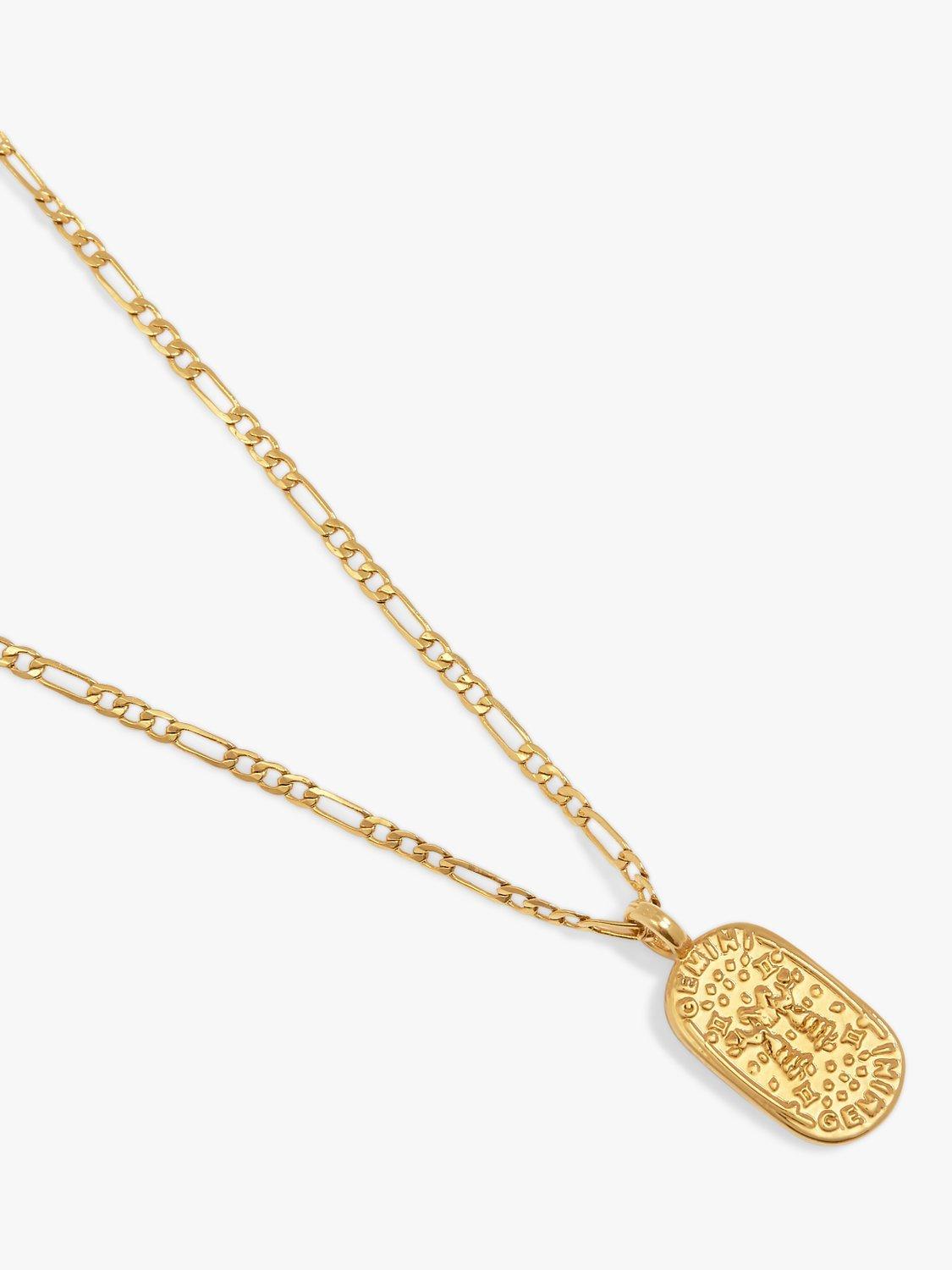 Product image 3 of 5, which shows Katie Loxton Waterproof Zodiac Necklace, Gold, Gemini