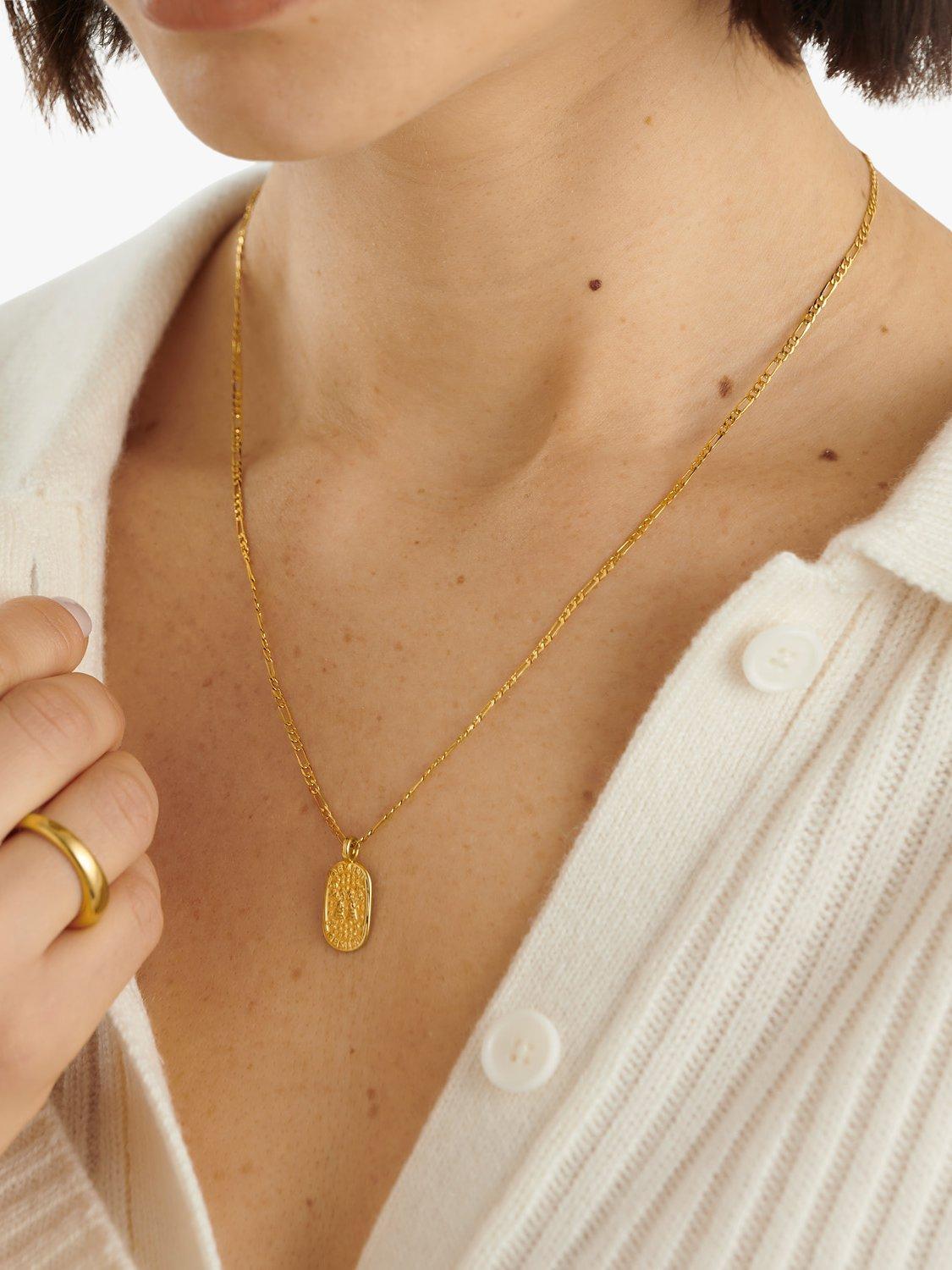 Product image 4 of 5, which shows Katie Loxton Waterproof Zodiac Necklace, Gold, Gemini