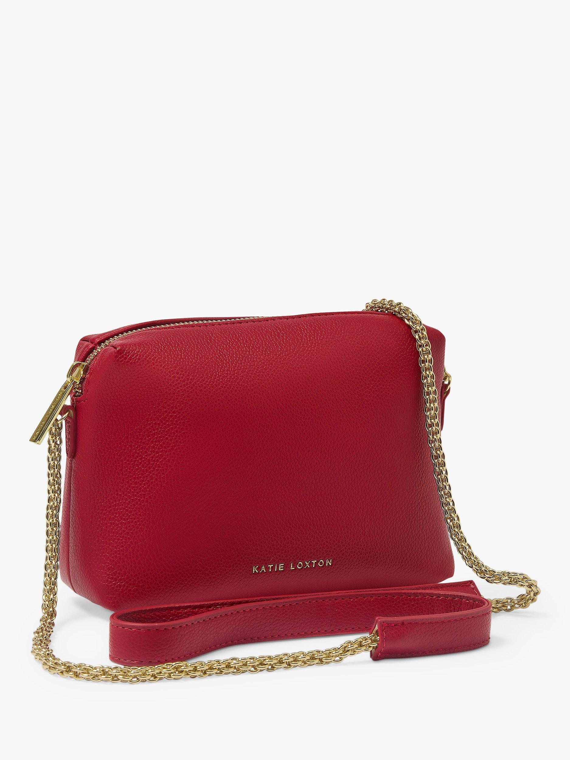 Product image 1 of 4, which shows Katie Loxton Margot Mini Crossbody Bag, Red