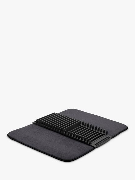 Umbra UDry Dish Rack with Drying Mat - view 2, Black