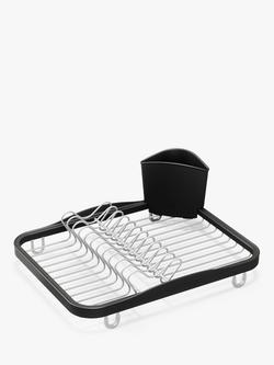 Umbra Sinkin In-Sink Dish Drying Rack, Nickel, Nickel