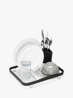 Umbra Sinkin In-Sink Dish Drying Rack, Nickel - view 2, Nickel