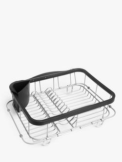 Umbra Sinkin Dish Rack, Black/Nickel