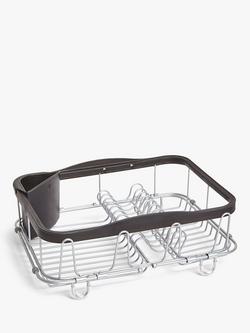 Umbra Sinkin Dish Rack - view 2, Black/Nickel
