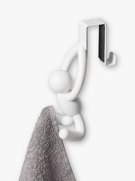 Umbra Buddy Over the Cabinet Hook, Set of 2, White - view 2, White