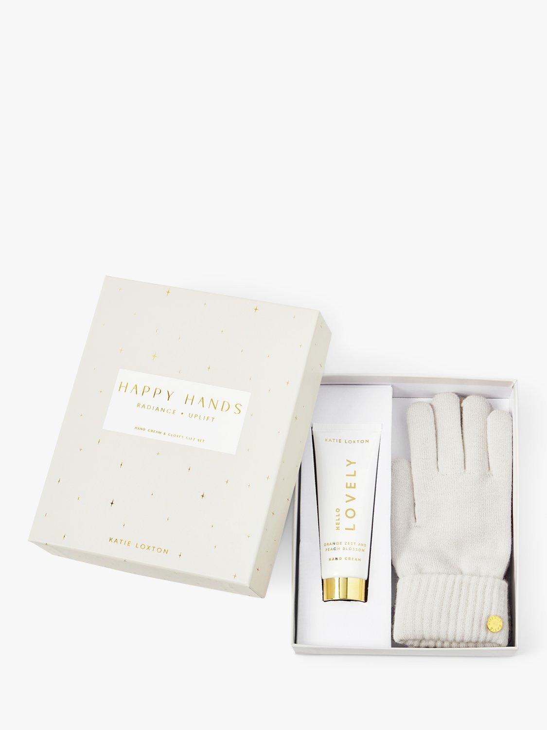 Product image 1 of 4, which shows Katie Loxton Happy Hands Hand Cream & Gloves Gift Set