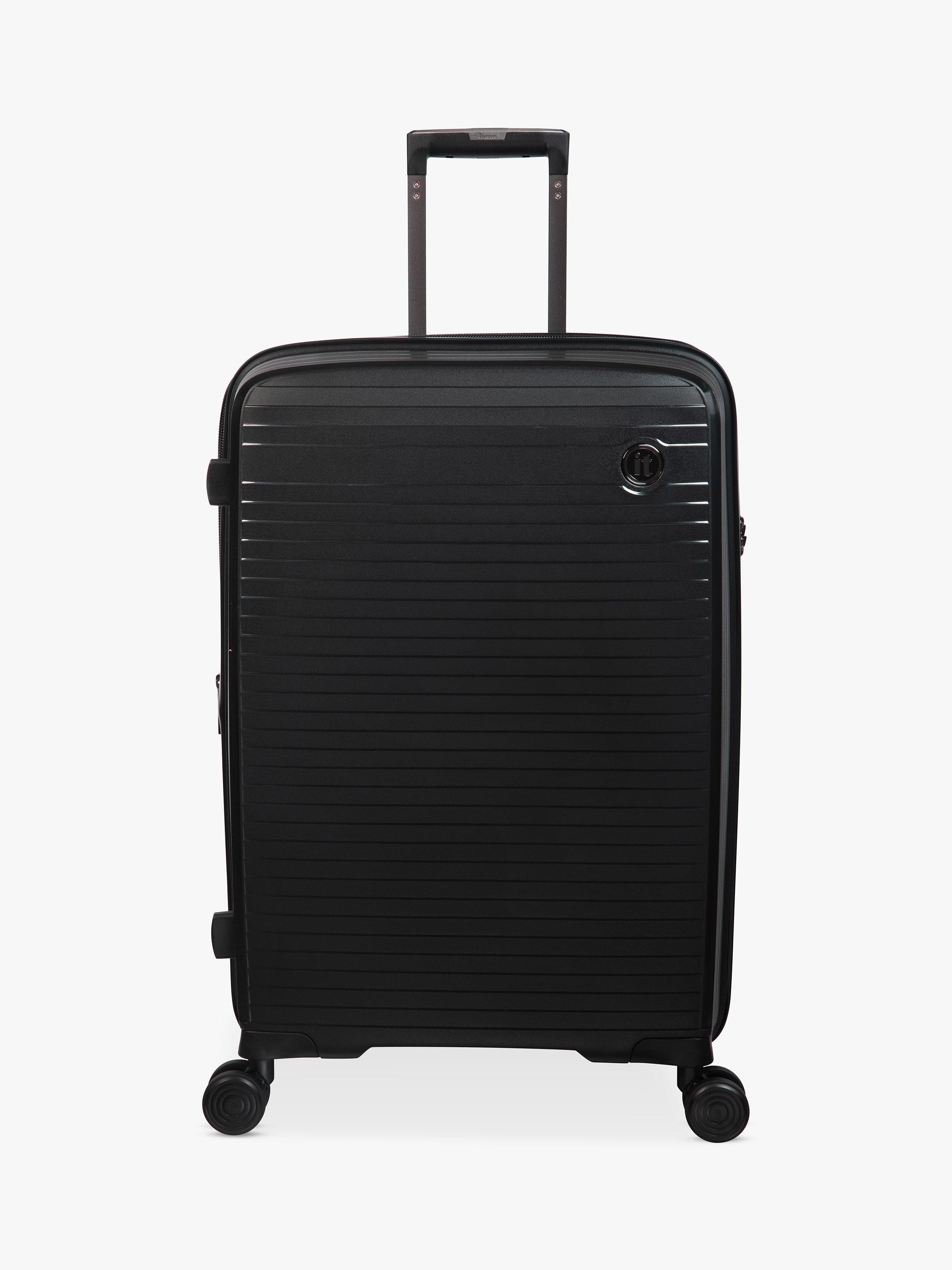 it luggage Spontaneous 8 Wheel 67.5cm Expandable Medium Suitcase Black