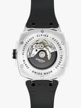 Alpina AL-525B4AE6 Men's Alpiner Extreme Date Automatic Rubber Strap Watch, Black