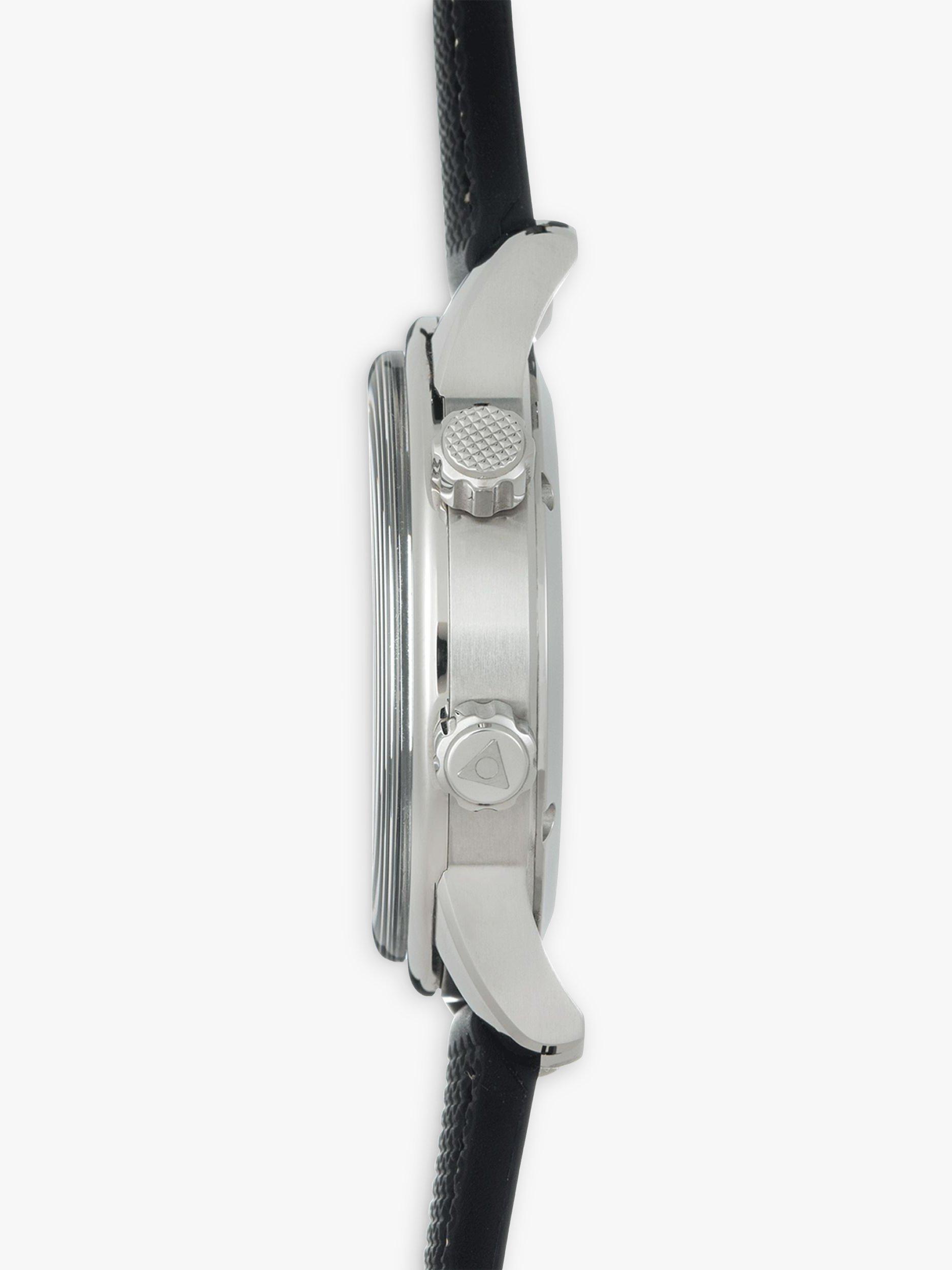 Product image 2 of 2, which shows Alpina AL-525S4H6 Men's Seastrong Diver Heritage Automatic Date Rubber Strap Watch, Black/White