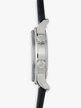 Alpina AL-525S4H6 Men's Seastrong Diver Heritage Automatic Date Rubber Strap Watch, Black/White