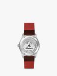 Alpina AL-525NW4S26 Men's Startimer Pilot Automatic Date Leather Strap Watch, Brown/Blue