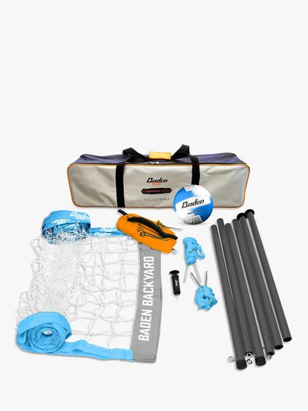 Baden Champions Volleyball Set, Blue/Grey/Orange, Blue, Grey, Orange