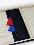 Baden Pro Series Cornhole Set, Black/Red/Blue