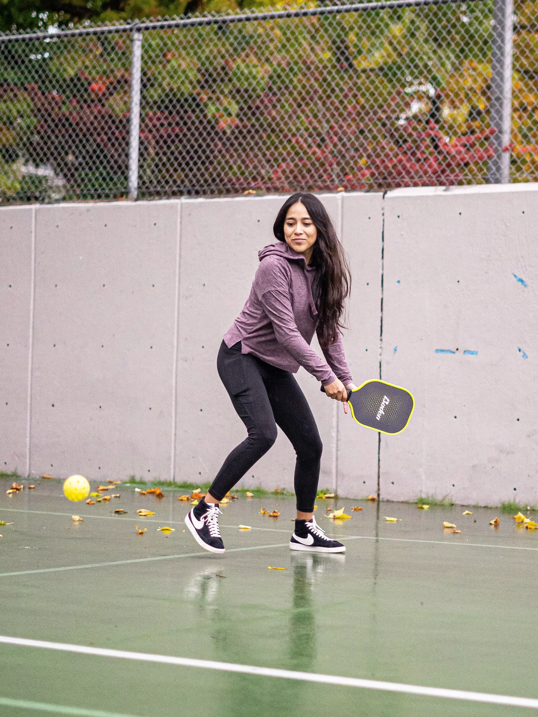 woman playing padel