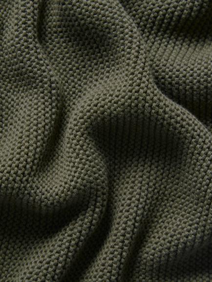 The Little Green Sheep Organic Cotton Cellular Blanket - view 2, Juniper