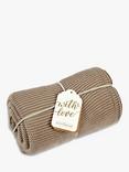 The Little Green Sheep Organic Cotton Cellular Blanket, Truffle