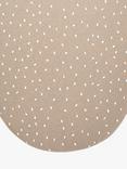 The Little Green Sheep Moses Basket Fitted Sheet, Truffle