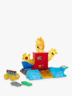 Hot Wheels Monster Trucks Power Smashers 5-Alarm Torch Tower Takedown, Multi