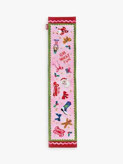 Eleanor Bowmer Fabulously Festive Icon Cotton Table Runner, 200cm, Multi