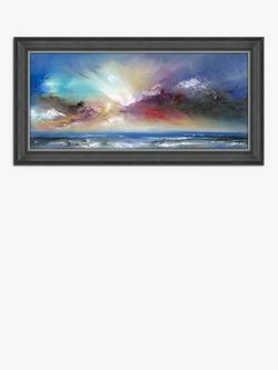 John Lewis Anna Schofield 'Blue Delight' Framed Print, 58 x 113cm, Blue/Multi, Blue/Multi