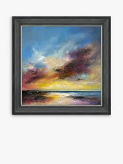 John Lewis Anna Schofield 'Postive Energy' Framed Print, 71 x 71cm, Blue/Multi, Blue/Multi