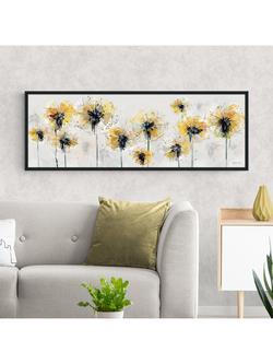 John Lewis Green Lili 'Fields Of Gold' Framed Canvas Print, 44 x 124cm, Yellow/Multi - view 2, Yellow/Multi