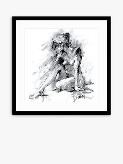 John Lewis Joanne Boon Thomas 'Figurative Study 1' Framed Print & Mount, 74.5 x 74.5cm, Black/White, Black/White