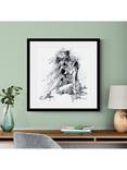 John Lewis Joanne Boon Thomas 'Figurative Study 1' Framed Print & Mount, 74.5 x 74.5cm, Black/White