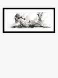 John Lewis Joanne Boon Thomas 'Laying Down Lady' Framed Print & Mount, 49.5 x 104.5cm, Multi