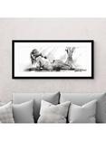 John Lewis Joanne Boon Thomas 'Laying Down Lady' Framed Print & Mount, 49.5 x 104.5cm, Multi