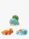 Pokémon Sleeping Bulbasaur, Charmander & Squirtle Plush Set