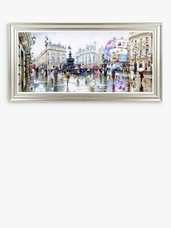 John Lewis Richard Macneil 'Piccadilly Circus' London Framed Print, 56 x 111cm, Multi, Multi