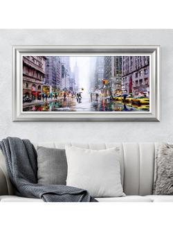 Richard Macneil 'Rainfall' New York Framed Print, 59 x 114cm, Multi, Multi