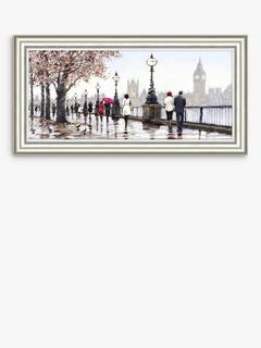John Lewis Richard Macneil 'Thames View' Framed Print, 58 x 113cm, Multi