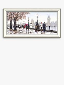 John Lewis Richard Macneil 'Thames View' Framed Print, 58 x 113cm, Multi, Multi