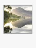 John Lewis Mike Shepherd 'Sunrise on Buttermere' Framed Canvas Print, 86 x 86cm, Green/Multi