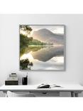 John Lewis Mike Shepherd 'Sunrise on Buttermere' Framed Canvas Print, 86 x 86cm, Green/Multi