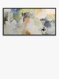 John Lewis Natasha Barnes 'Formation' Abstract Framed Canvas Print, 66 x 126cm, White/Multi
