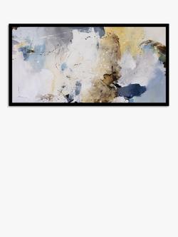 John Lewis Natasha Barnes 'Wind Beneath Your Wings' Framed Canvas Print, 63.5 x 123.5cm, Yellow/Blue, Yellow/Blue