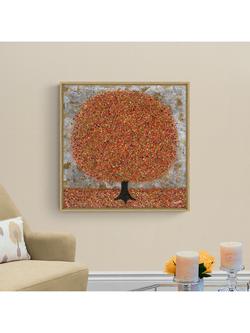 John Lewis Nicky Chubb 'Bright & Beautiful Autumn' Framed Canvas Print, 64 x 64cm, Orange - view 2, Orange